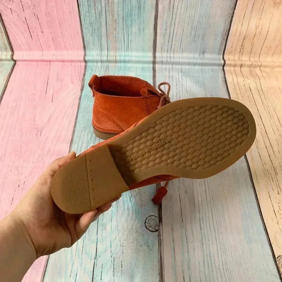 Hush puppies medium moyen orange suede booties - Picture 12 of 15